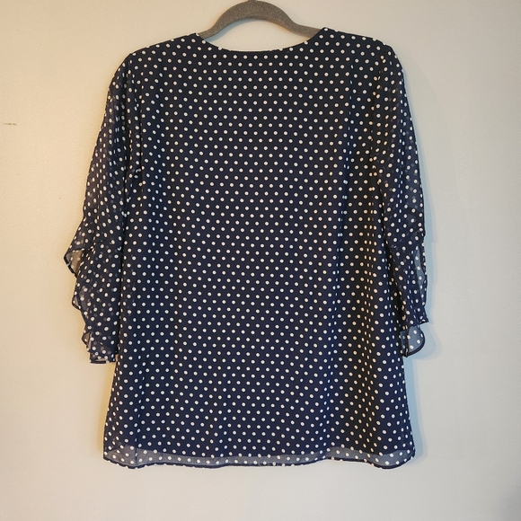 Calvin Klein Polka Dot Blouse - Picture 4 of 7
